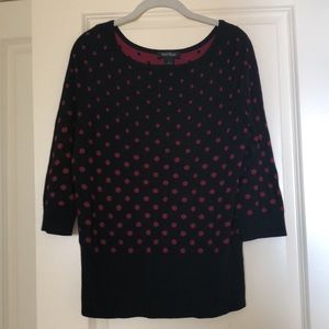 Black Boatneck Sweater L